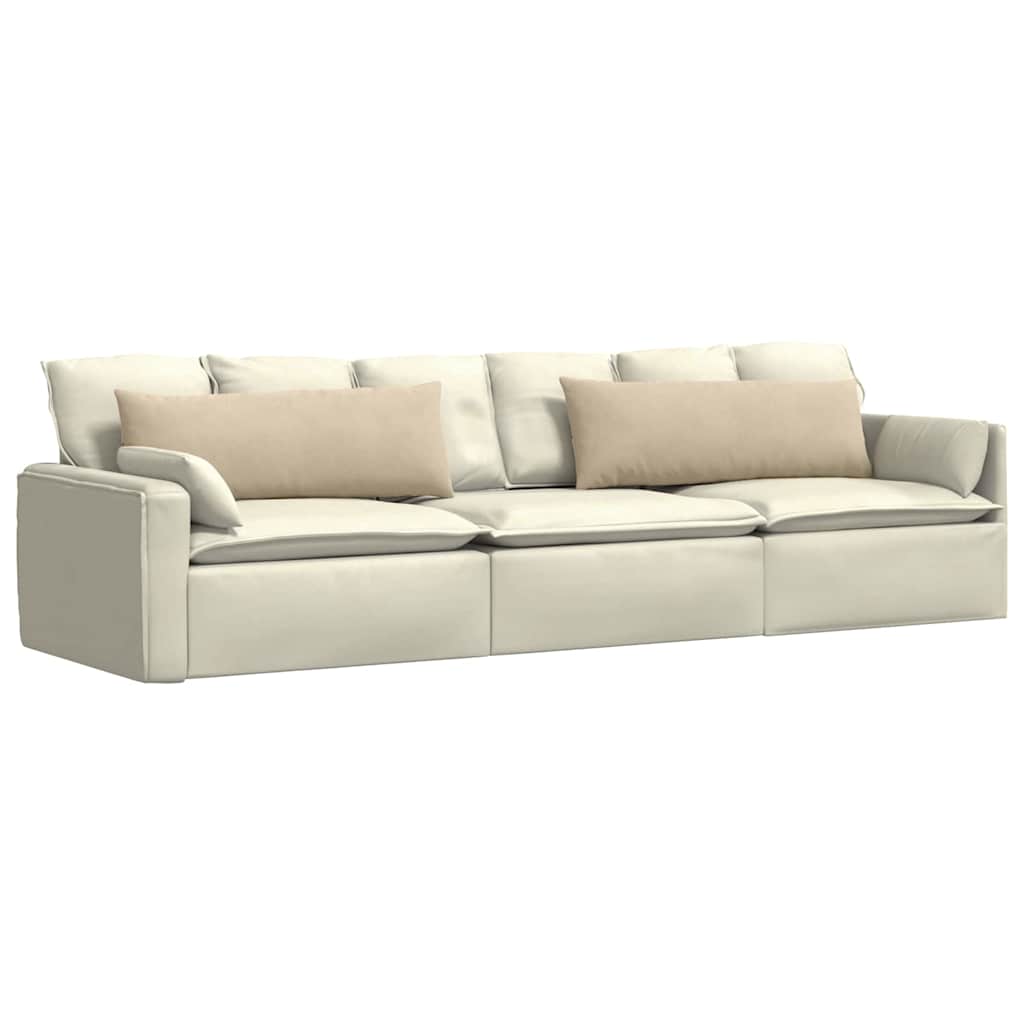 Jastučići za sofu 2 pcs Krema 120 x 40 cm tkanina