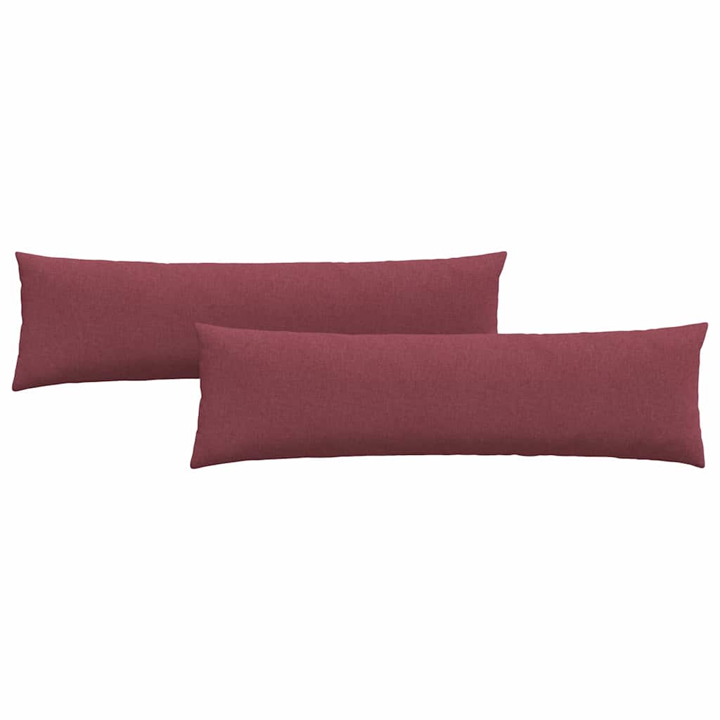 Jastučići za sofu 2 pcs Vinska crvena 145 x 40 cm tkanina