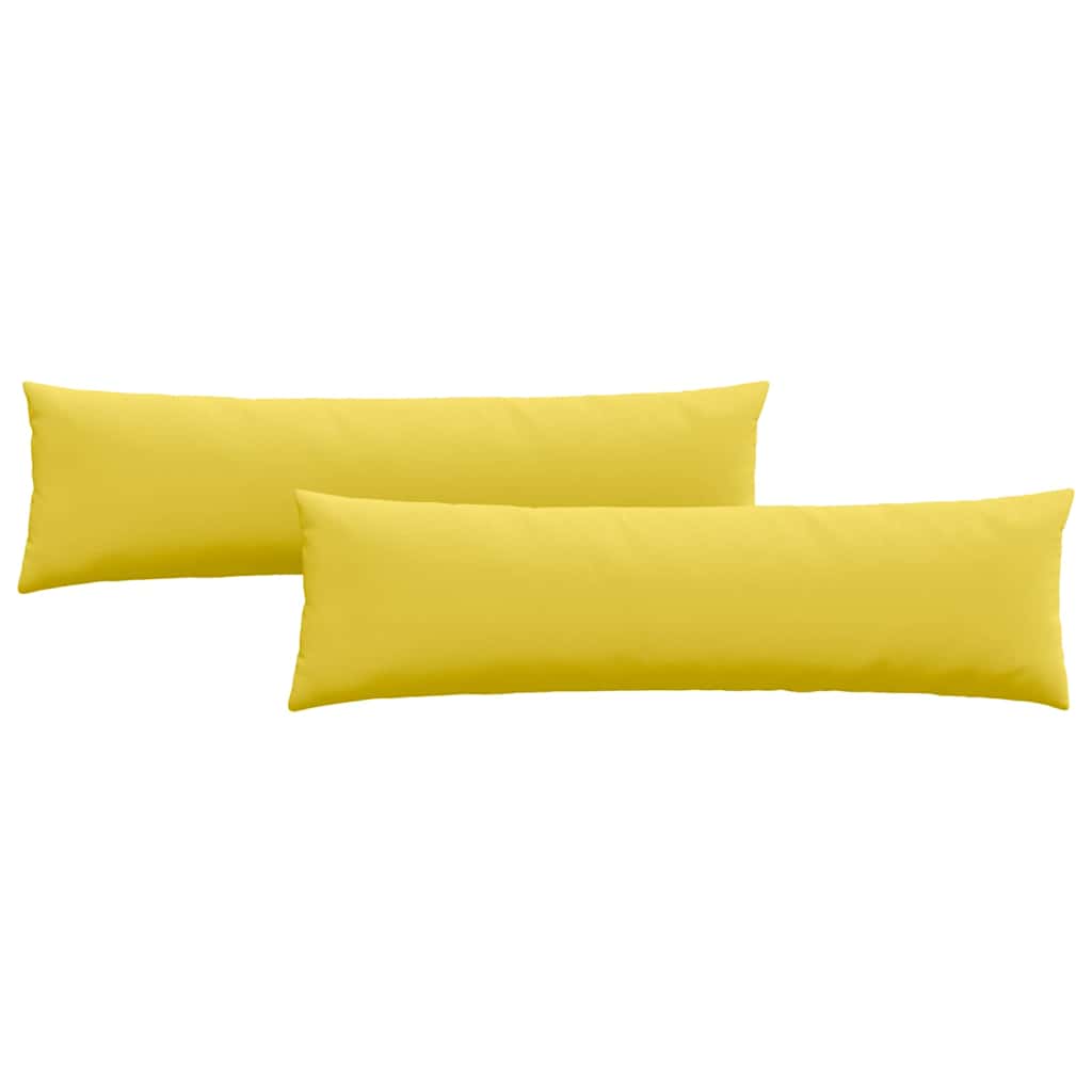 Jastučići za sofu 2 pcs Svijetlo žuta 145 x 40 cm tkanina