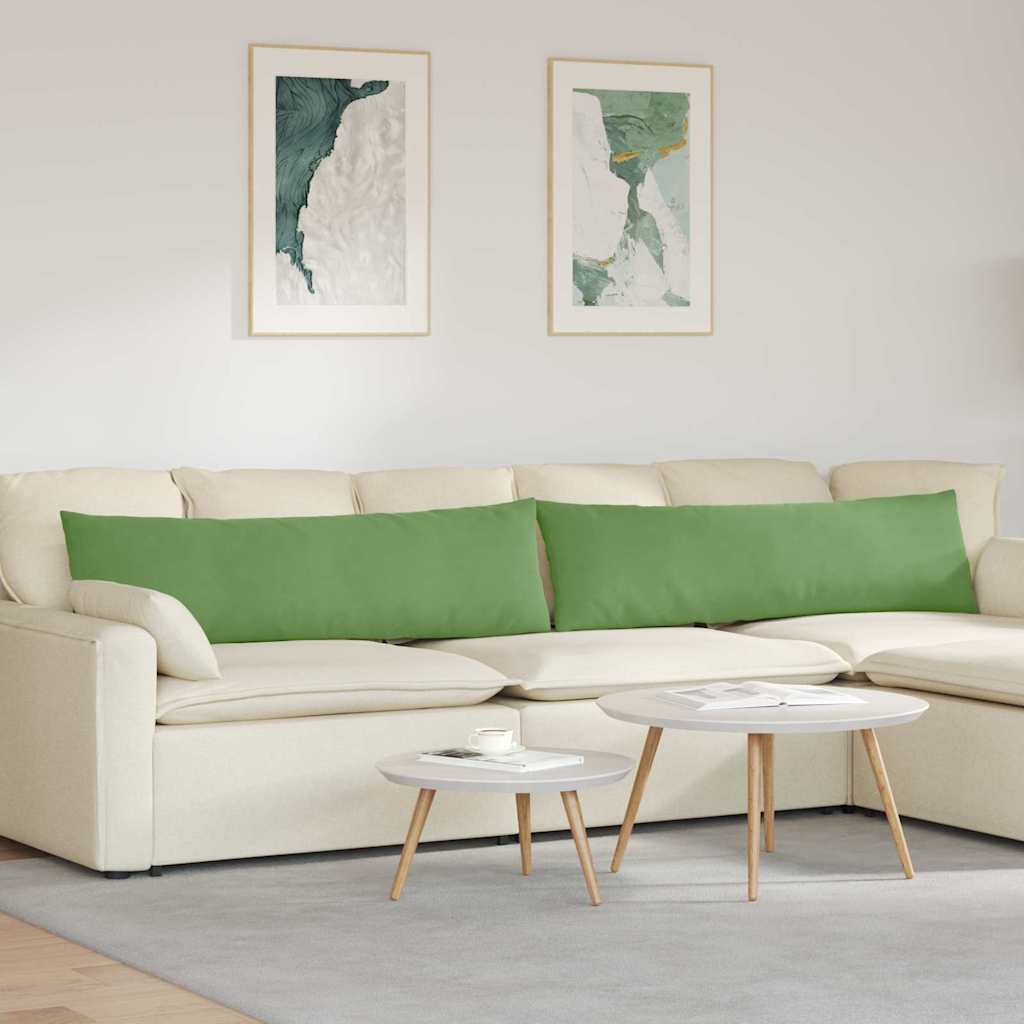 Jastučići za sofu 2 pcs Svijetlo zelena 145 x 40 cm