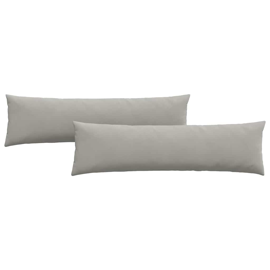 Jastučići za sofu 2 pcs Svijetlo siva 145 x 40 cm tkanina