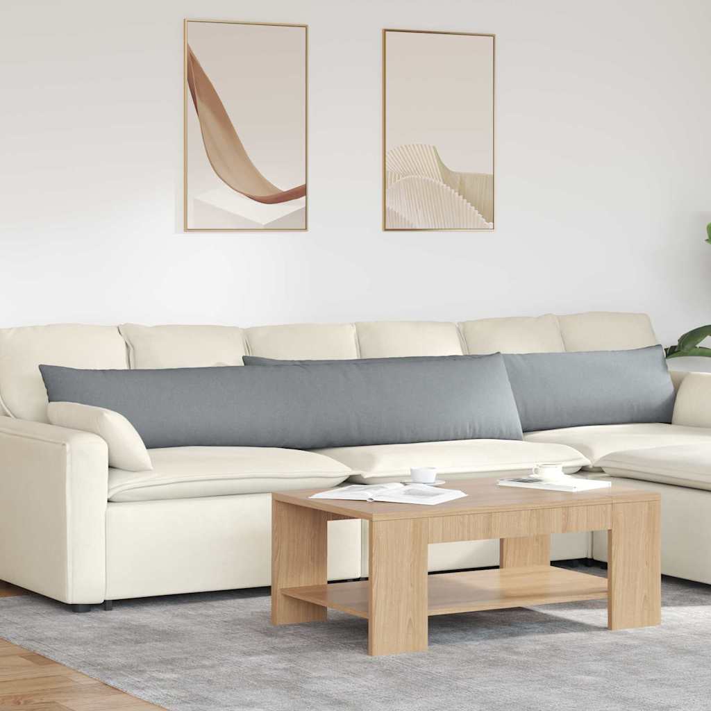 Jastučići za sofu 2 pcs Svijetlo siva 200 x 40 cm tkanina