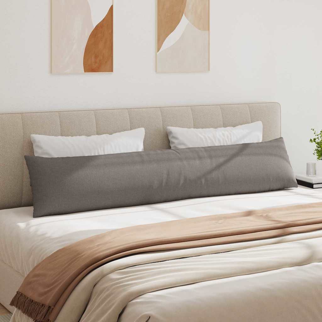 Jastučići za sofu 2 pcs Sivo-smeđa 200 x 40 cm tkanina