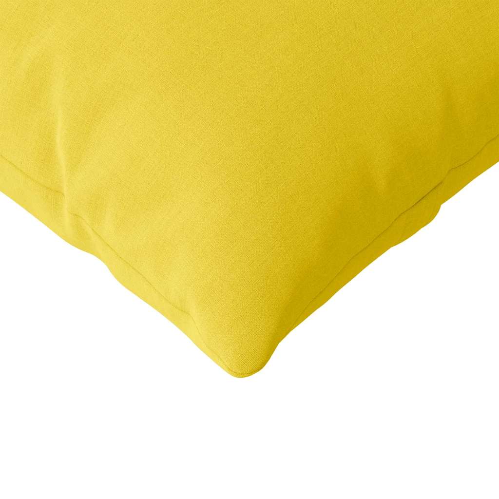 Jastučići za sofu 2 pcs Svijetlo žuta 200 x 40 cm tkanina