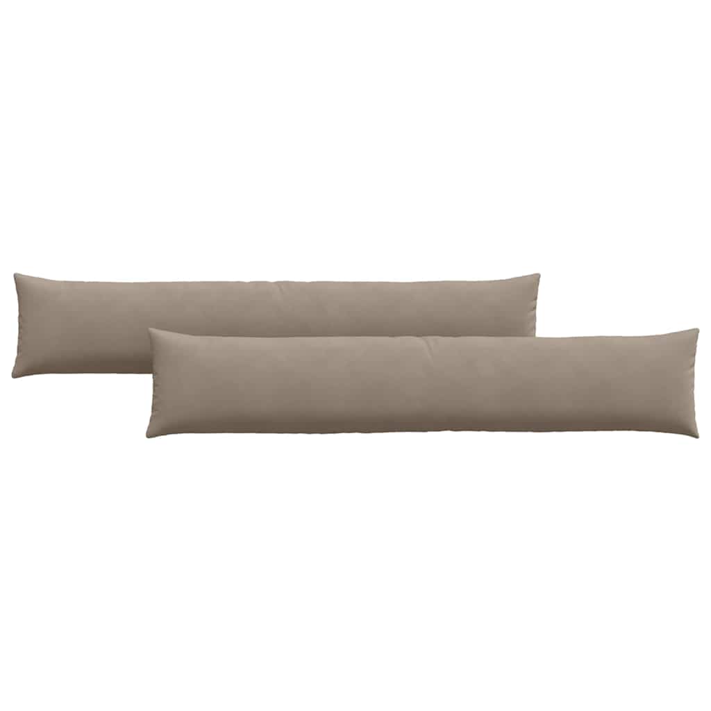 Jastučići za sofu 2 pcs Sivo-smeđa 200 x 40 cm tkanina