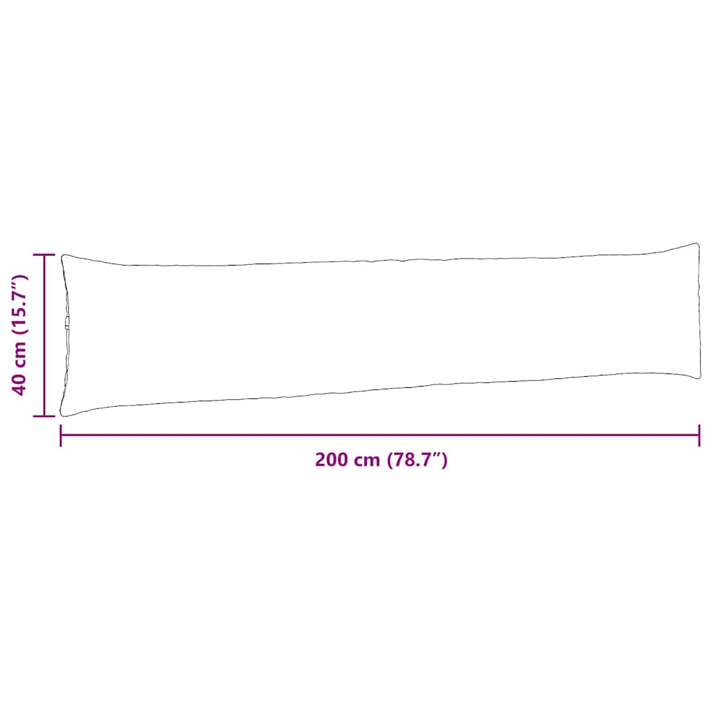 Jastučići za sofu 2 pcs Sivo-smeđa 200 x 40 cm tkanina