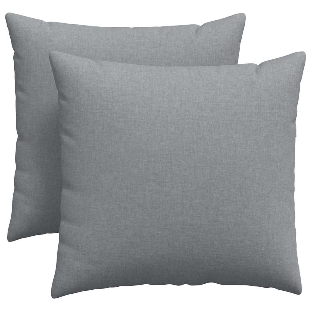 Jastučići za sofu 2 pcs Svijetlo siva 45 x 45 cm tkanina