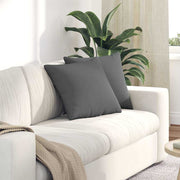 Jastučići za sofu 2 pcs Tamno siva 45 x 45 cm tkanina