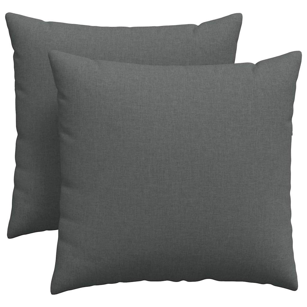 Jastučići za sofu 2 pcs Tamno siva 45 x 45 cm tkanina