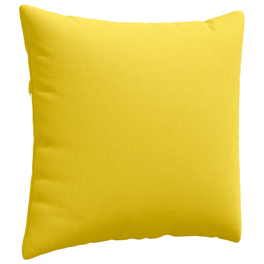 Jastučići za sofu 2 pcs Svijetlo žuta 45 x 45 cm tkanina
