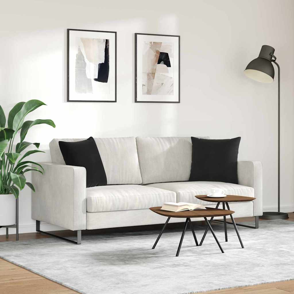 Jastučići za sofu 2 pcs Crna 45 x 45 cm Kordura tekstil