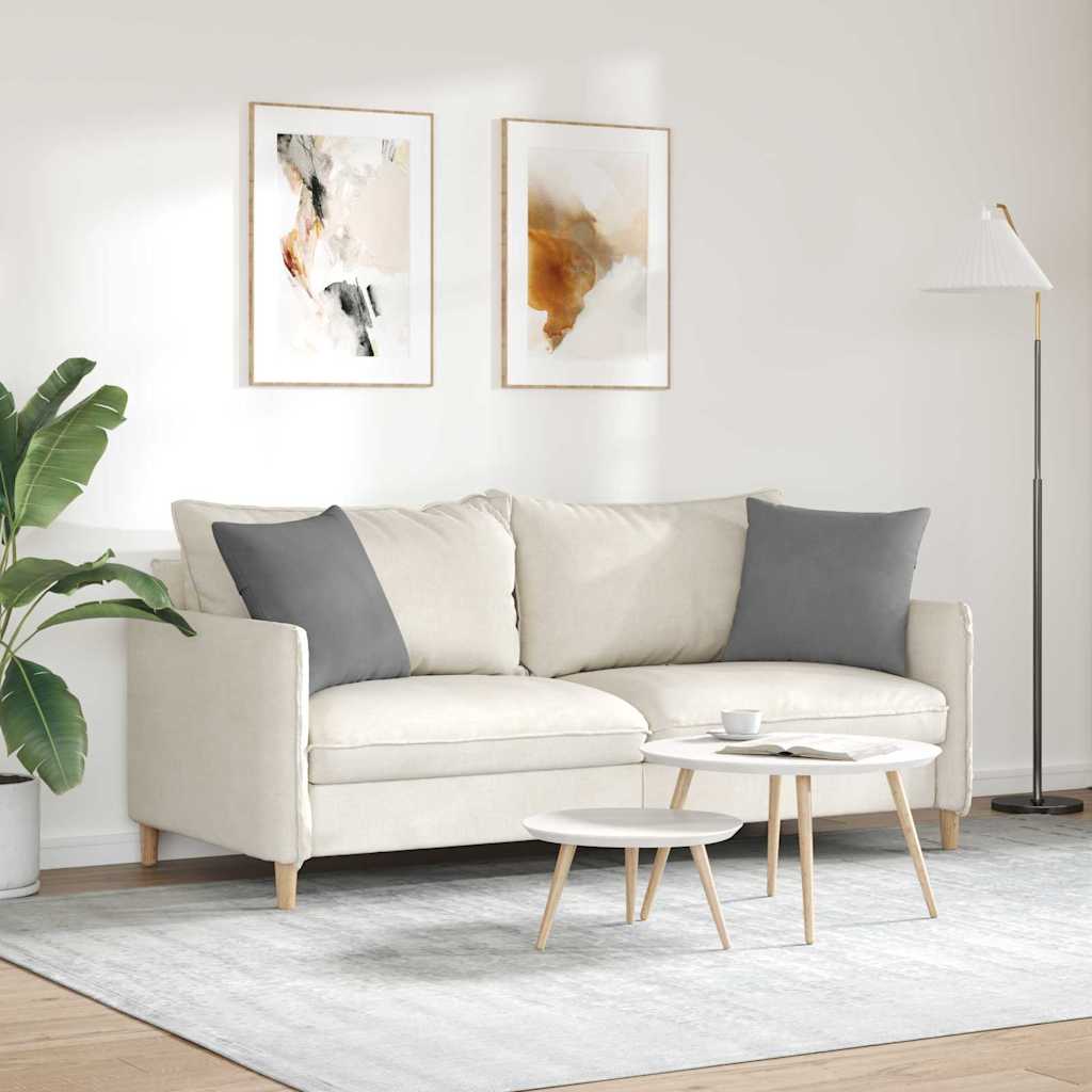 Jastučići za sofu 2 pcs Tamno siva 45 x 45 cm tkanina