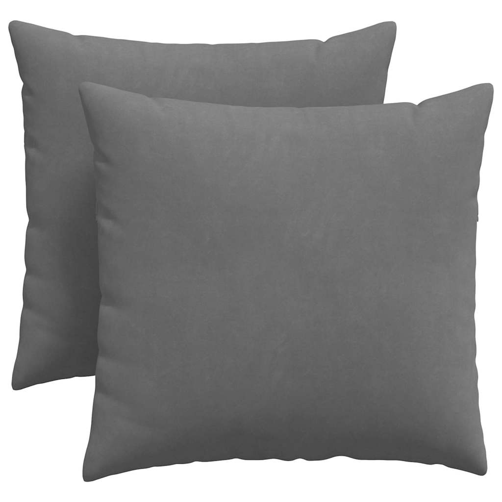 Jastučići za sofu 2 pcs Tamno siva 45 x 45 cm tkanina