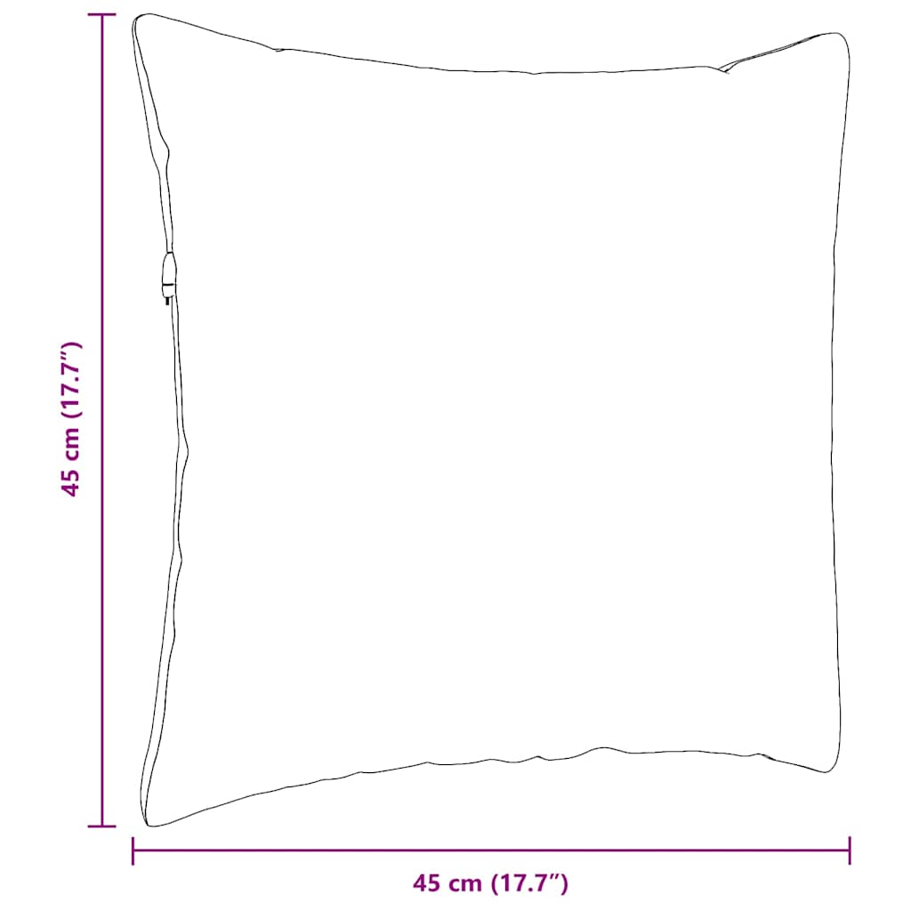 Jastučići za sofu 2 pcs Tamno siva 45 x 45 cm Kordura tekstil
