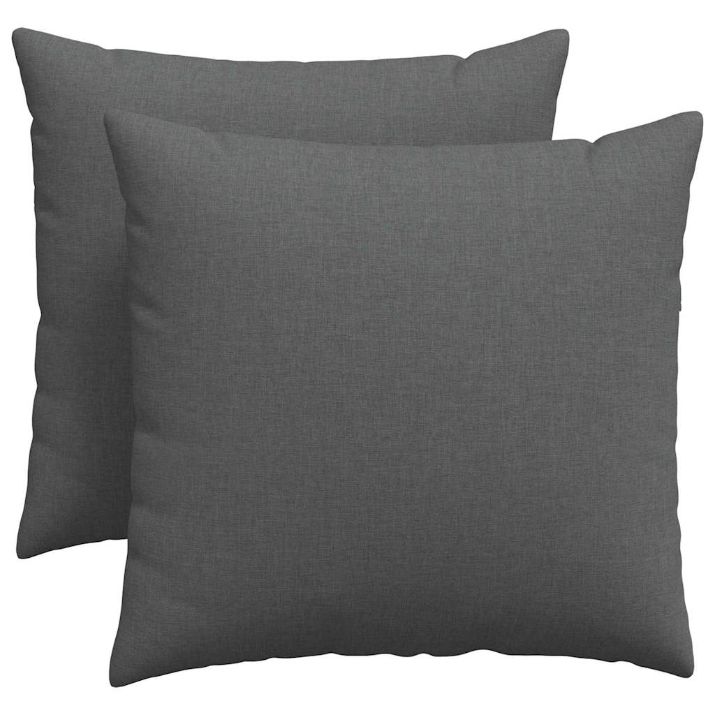 Jastučići za sofu 2 pcs Tamno siva 50 x 50 cm tkanina