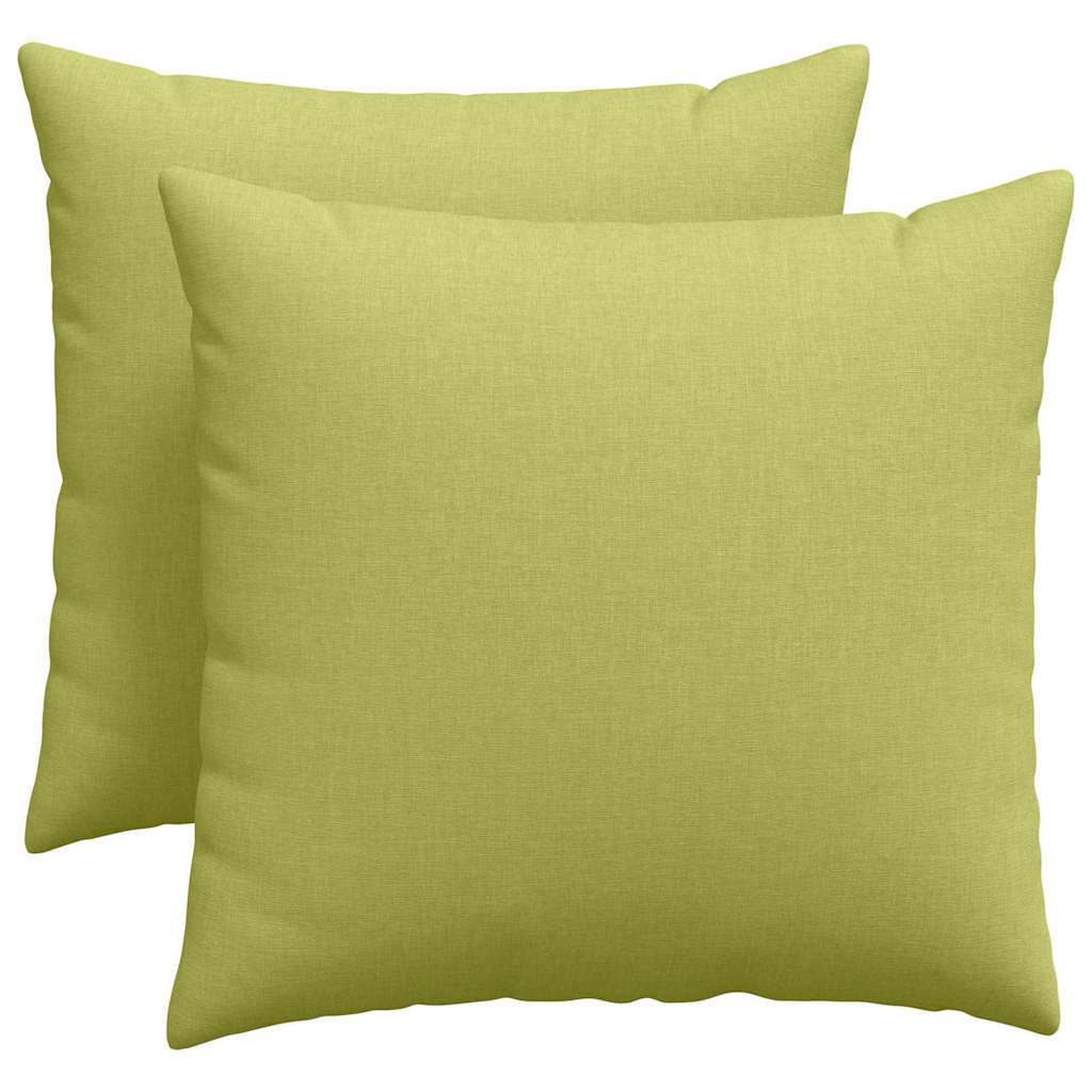 Jastučići za sofu 2 pcs Svijetlo zelena 50 x 50 cm tkanina