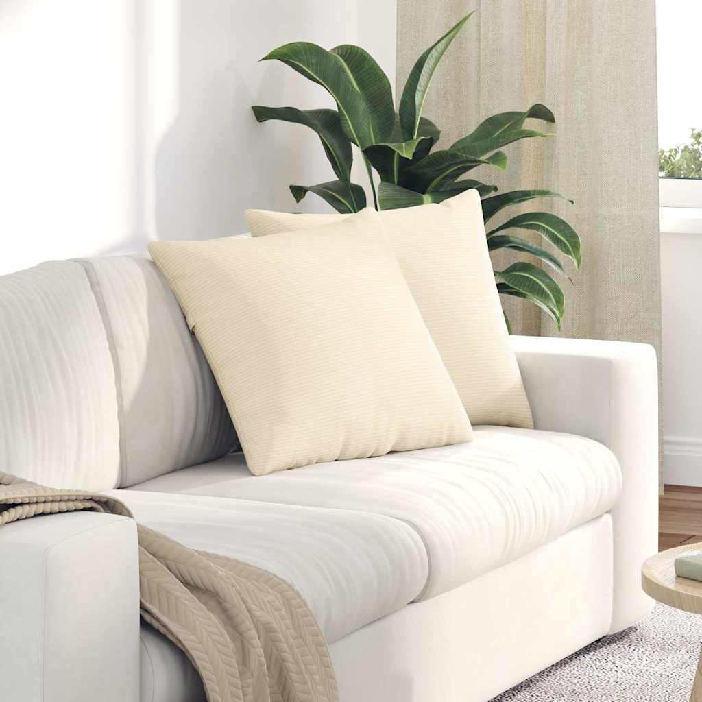 Jastučići za sofu 2 pcs Krema 50 x 50 cm Kordura tekstil