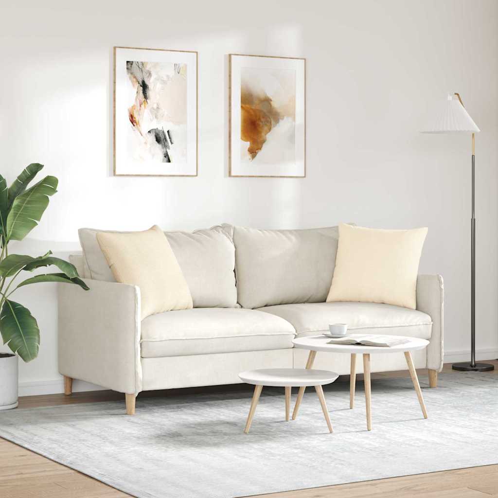 Jastučići za sofu 2 pcs Krema 50 x 50 cm Kordura tekstil