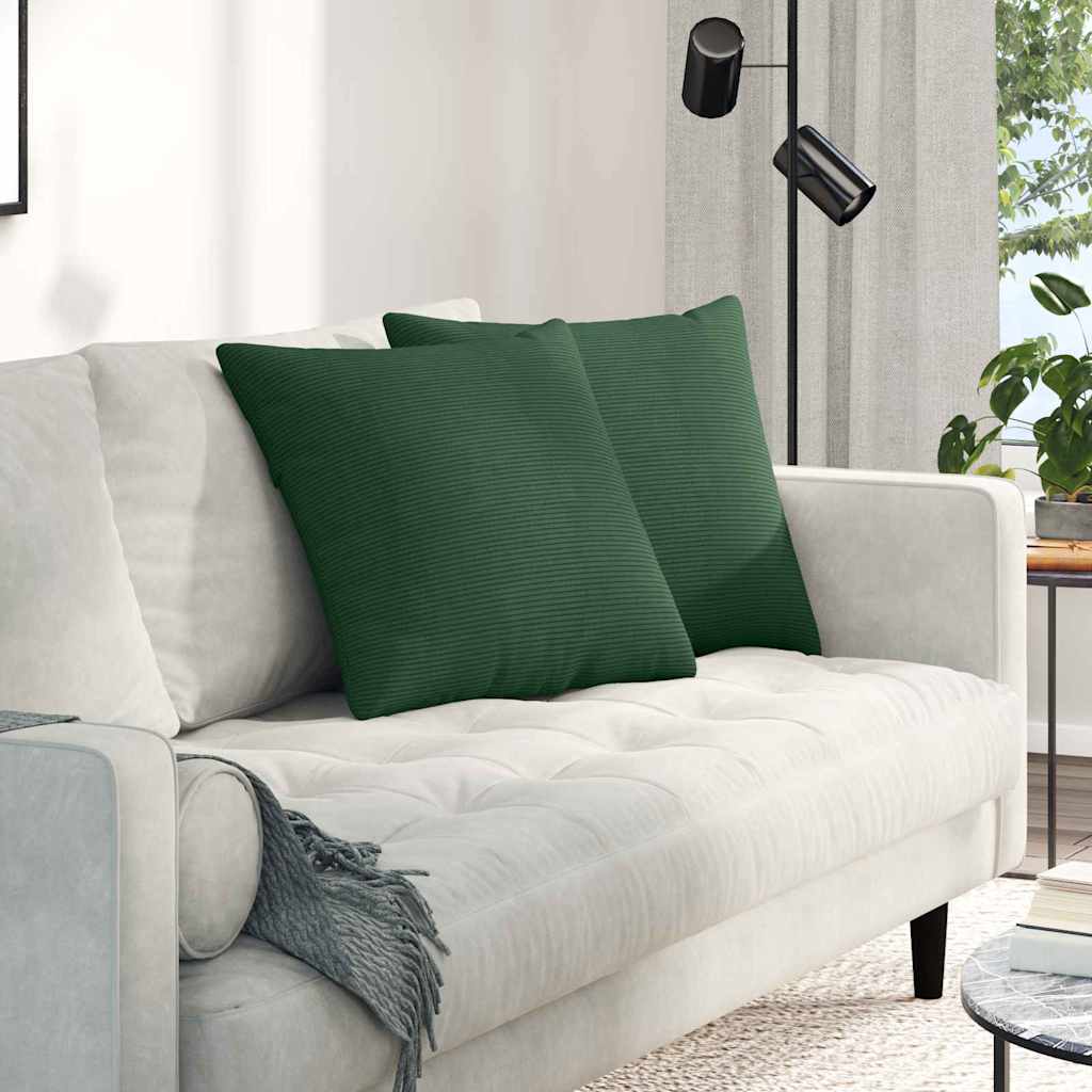 Jastučići za sofu 2 pcs Tamnozelena 50 x 50 cm Kordura tekstil