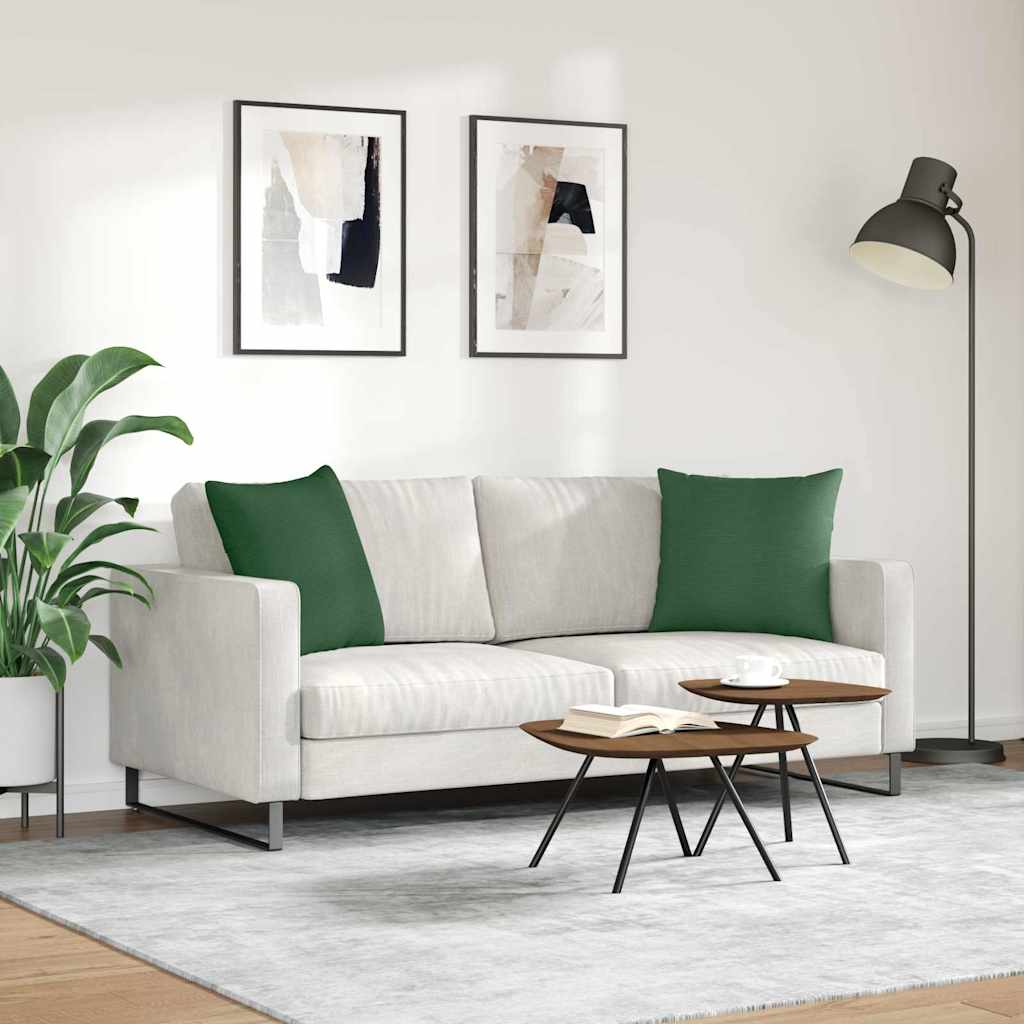 Jastučići za sofu 2 pcs Tamnozelena 50 x 50 cm Kordura tekstil