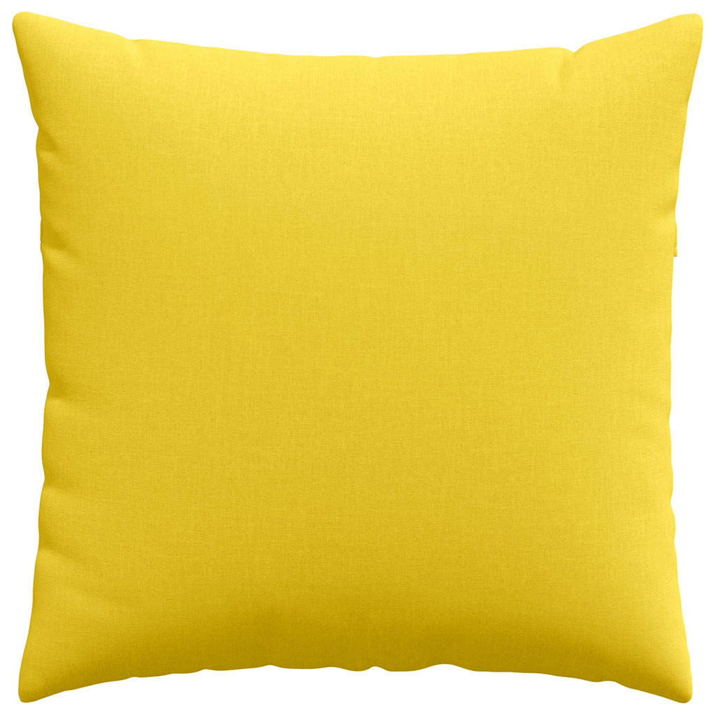 Jastučići za sofu 2 pcs Svijetlo žuta 60 x 60 cm tkanina