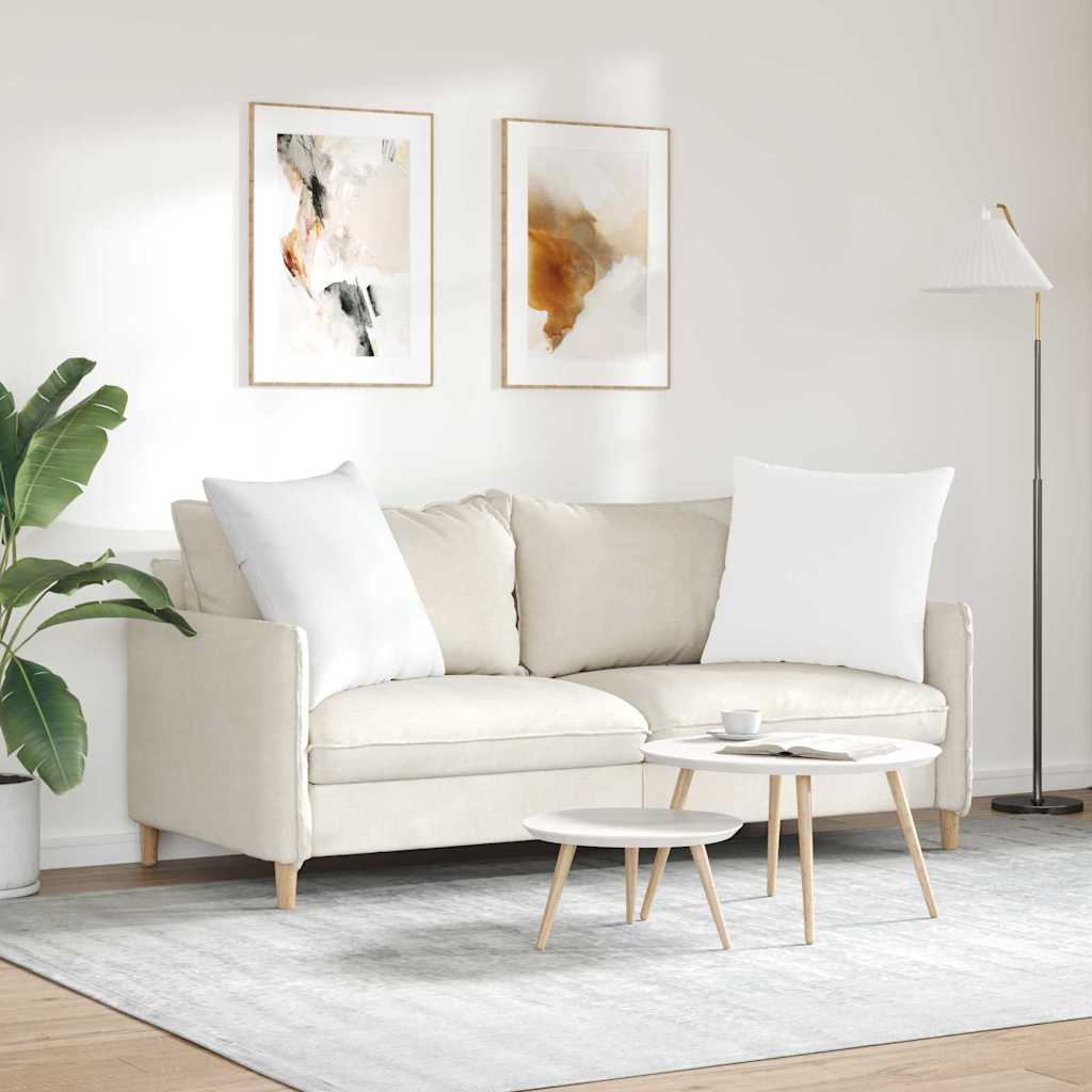 Jastučići za sofu 2 pcs Bijelo 60 x 60 cm tkanina