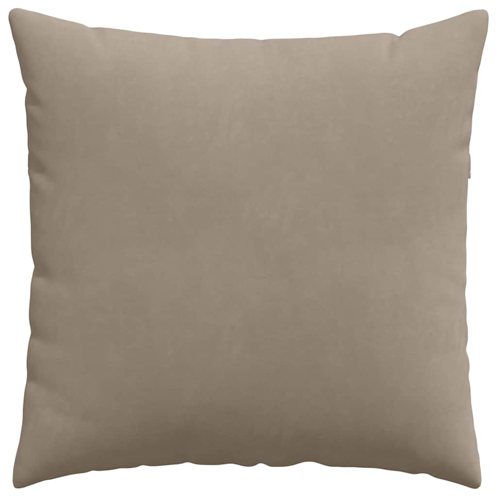 Jastučići za sofu 2 pcs Sivo-smeđa 60 x 60 cm tkanina