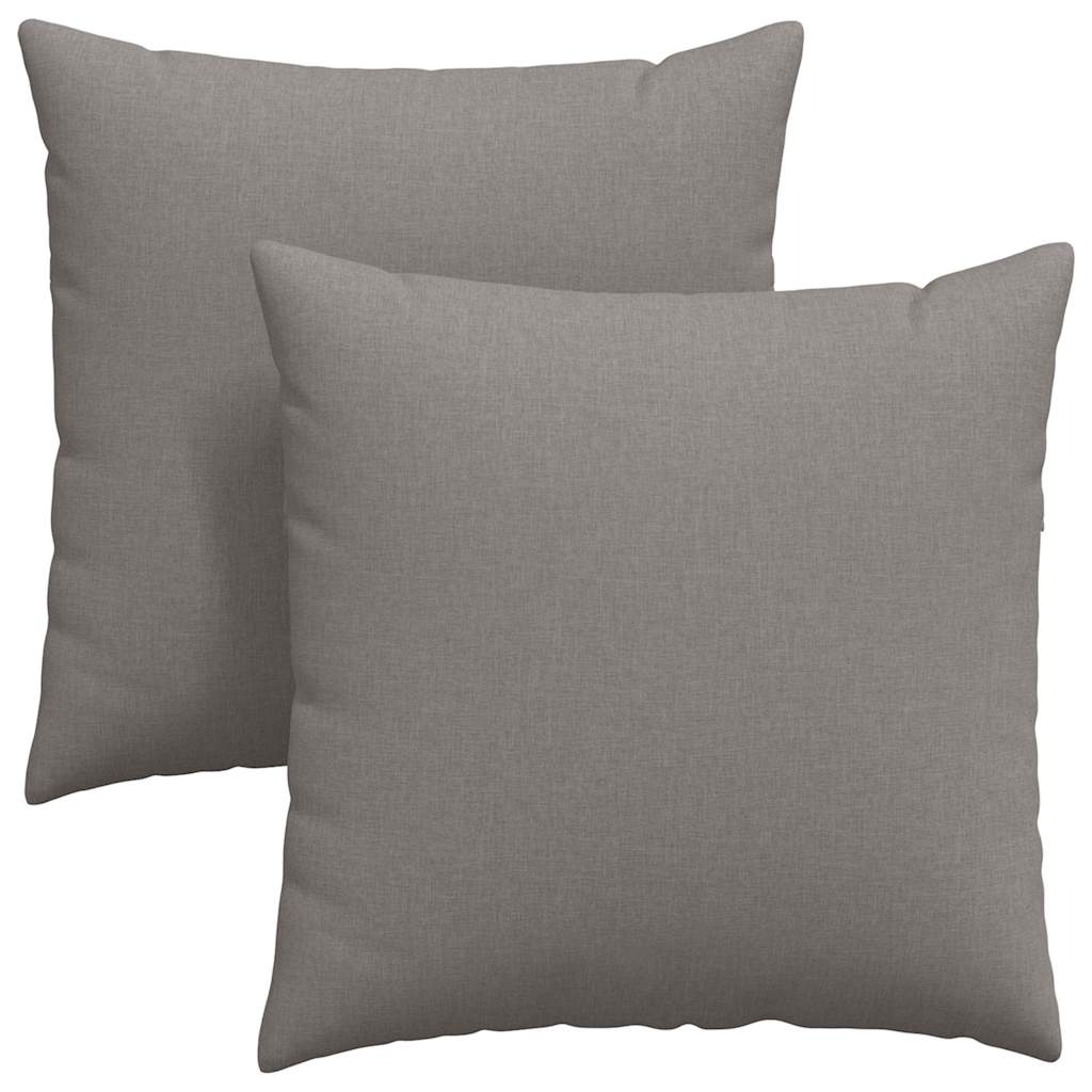 Jastučići za sofu 2 pcs Sivo-smeđa 80 x 80 cm tkanina