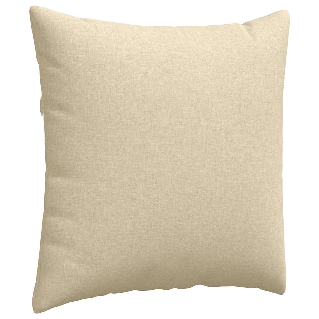 Jastučići za sofu 2 pcs Krema 80 x 80 cm tkanina
