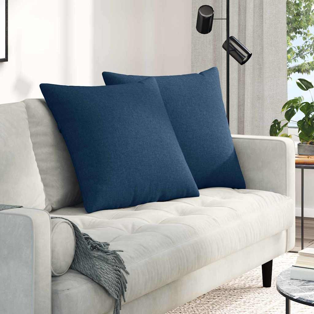 Jastučići za sofu 2 pcs Plava 80 x 80 cm tkanina