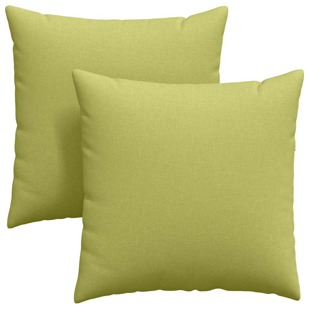Jastučići za sofu 2 pcs Svijetlo zelena 80 x 80 cm tkanina