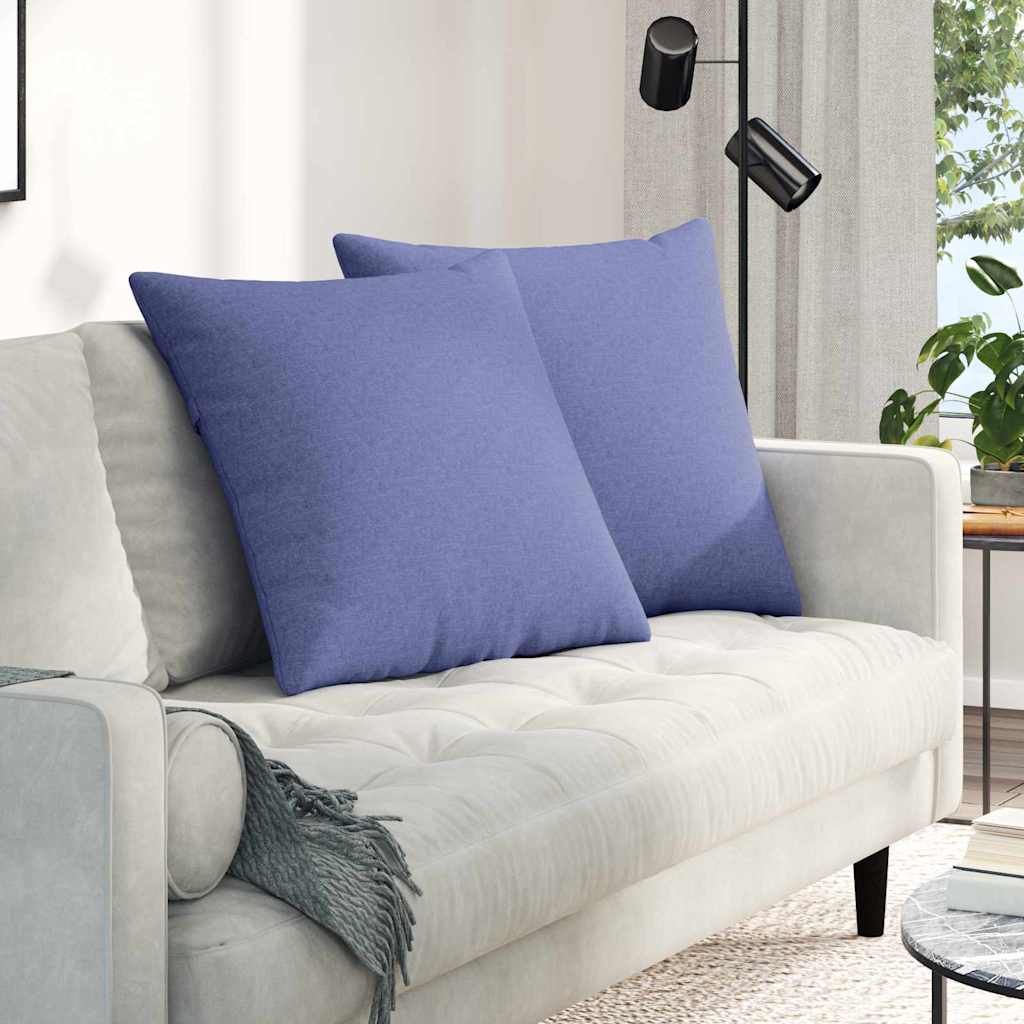 Jastučići za sofu 2 pcs Traper plava 80 x 80 cm tkanina