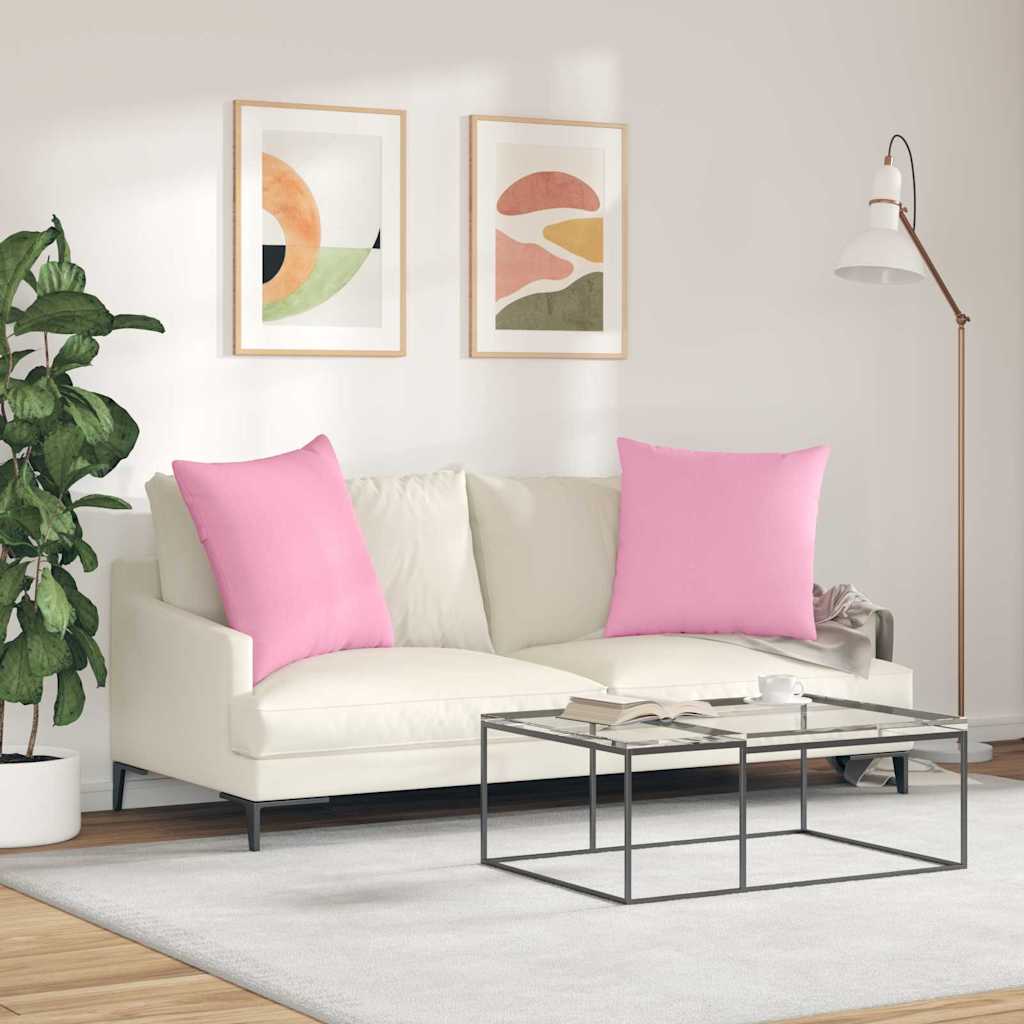 Jastučići za sofu 2 pcs Ružičasta 80 x 80 cm tkanina