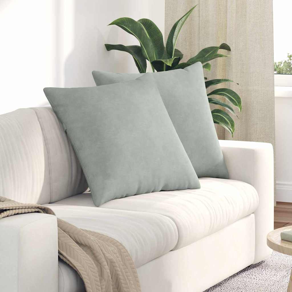 Jastučići za sofu 2 pcs Svijetlo siva 80 x 80 cm