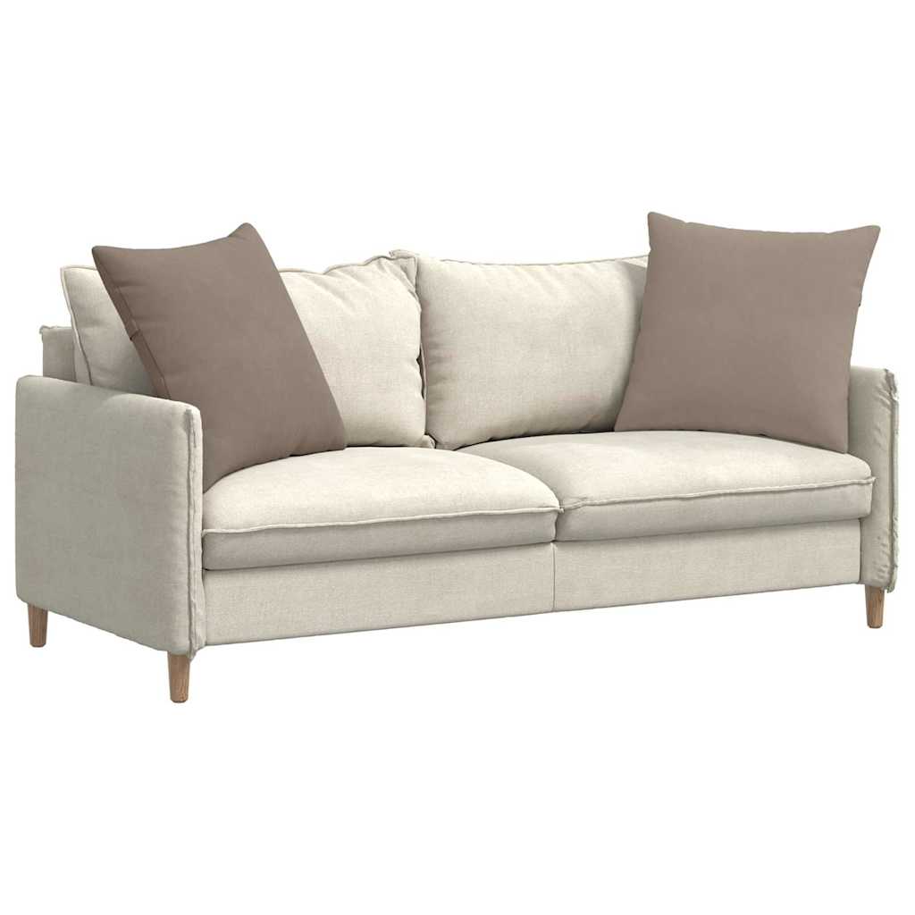 Jastučići za sofu 2 pcs Sivo-smeđa 80 x 80 cm tkanina