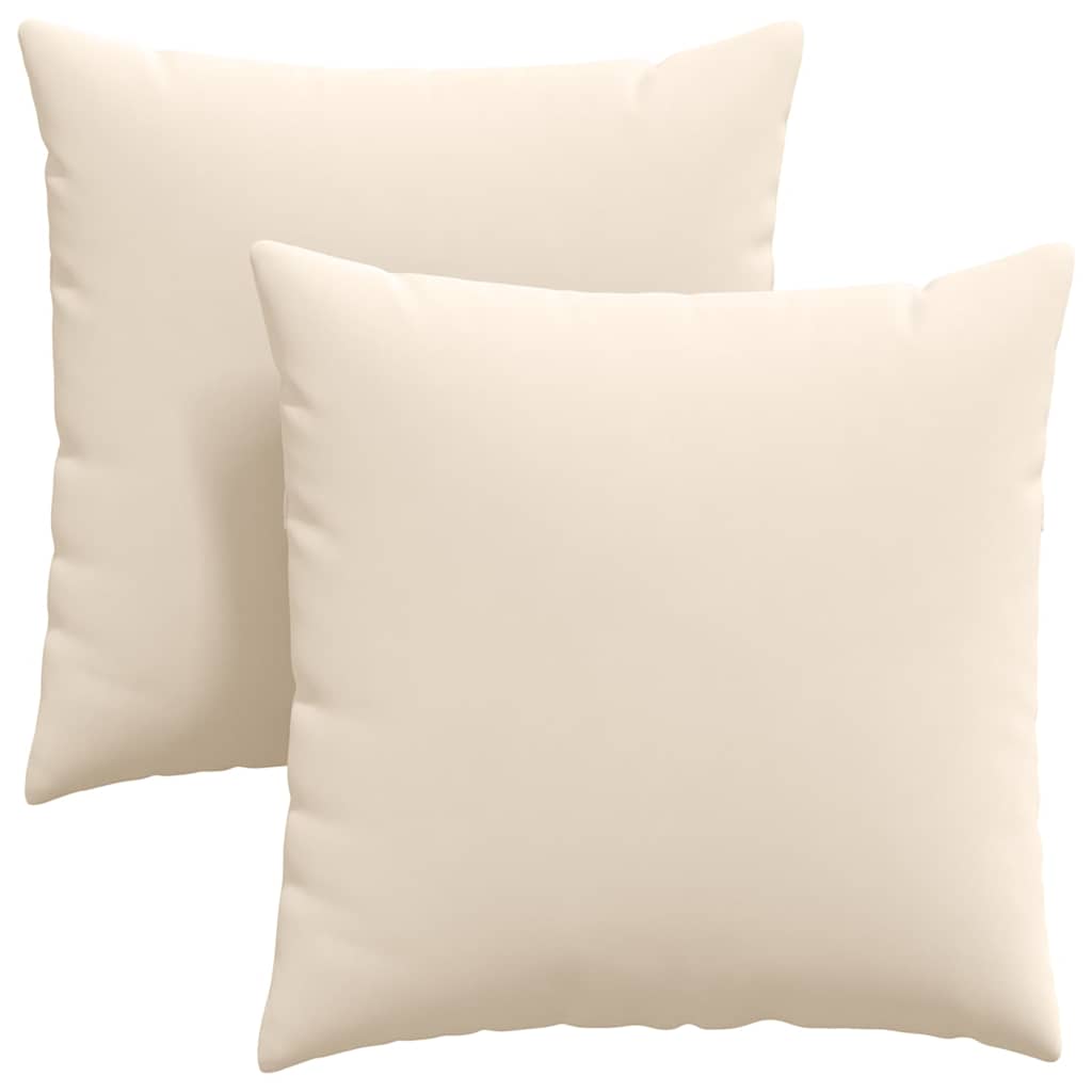 Jastučići za sofu 2 pcs Bež 80 x 80 cm tkanina