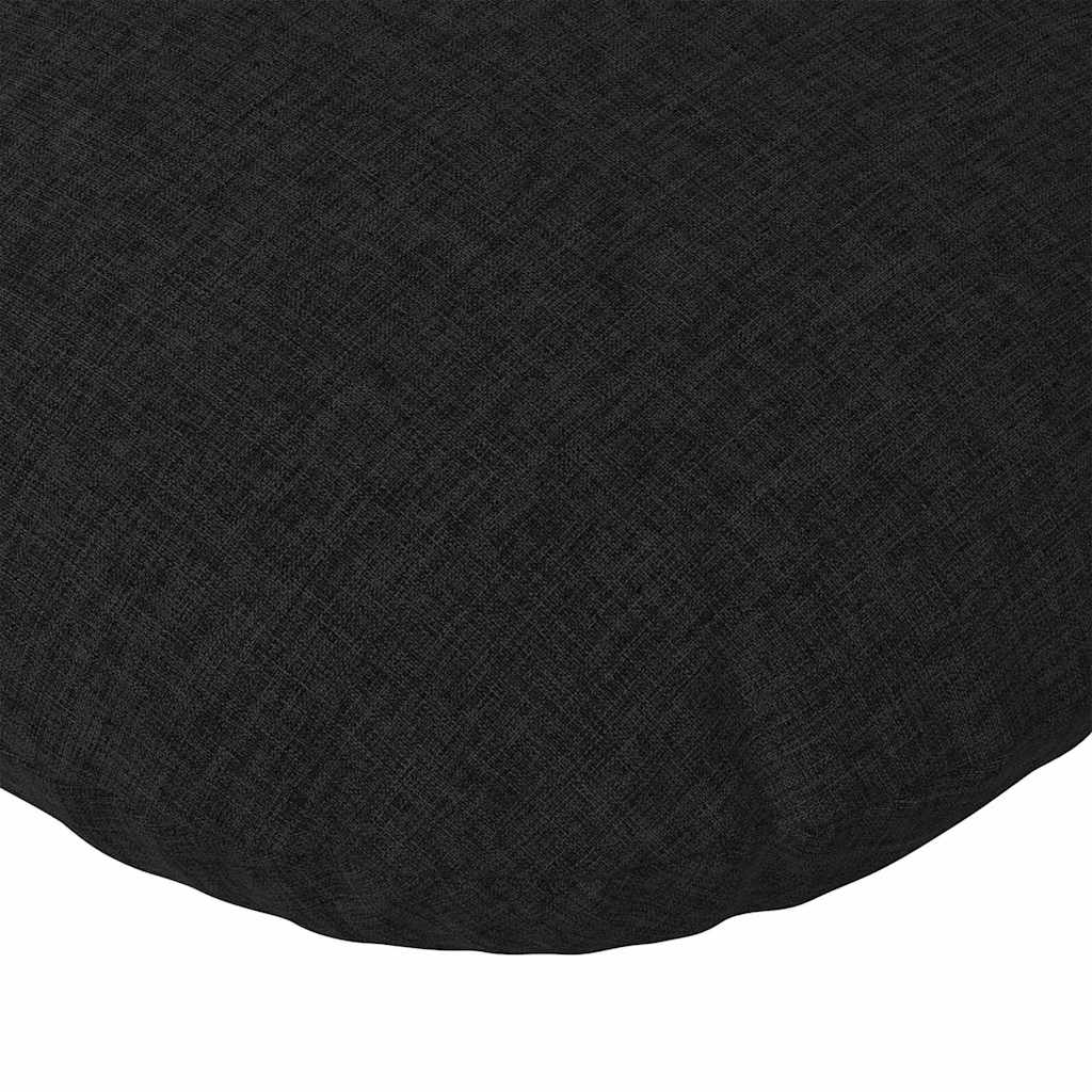 Jastučići za sjedenje 2 pcs Crna Ø30 x 13 cm tkanina