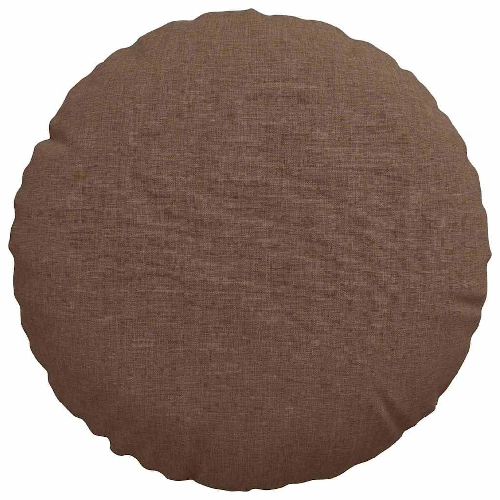 Jastučići za sjedenje 2 pcs Smeđa Ø30 x 13 cm tkanina