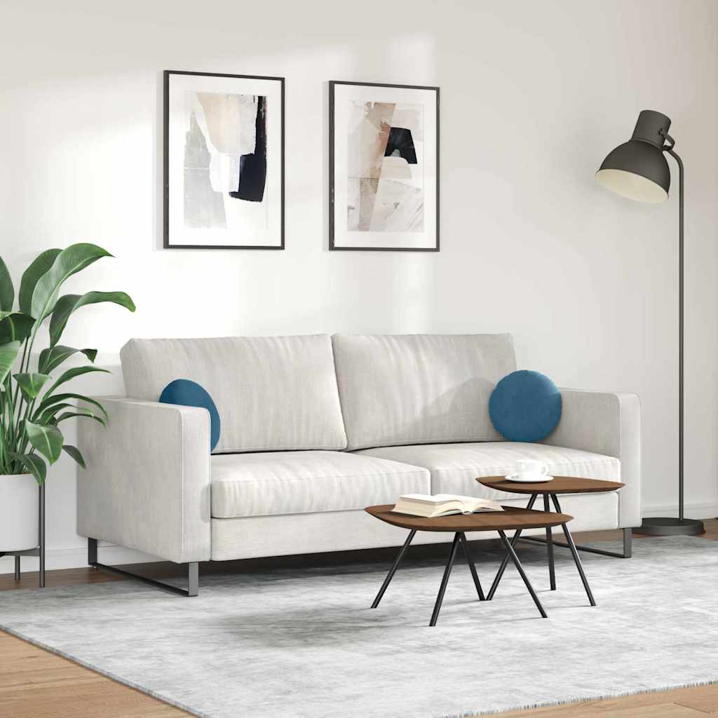 Jastučići za sjedenje 2 pcs Plava Ø30 x 13 cm Baršun