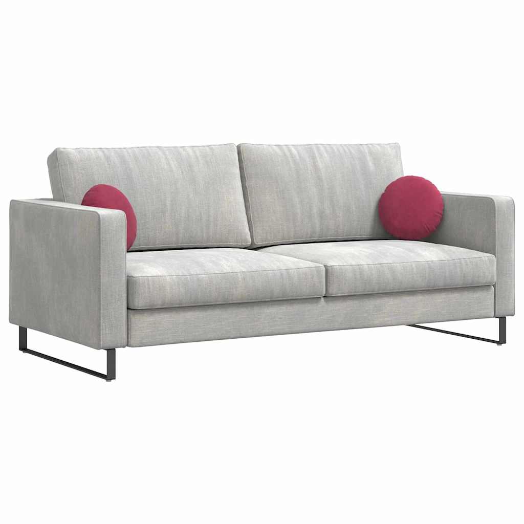 Jastučići za sjedenje 2 pcs Vinska crvena Ø30 x 13 cm Baršun