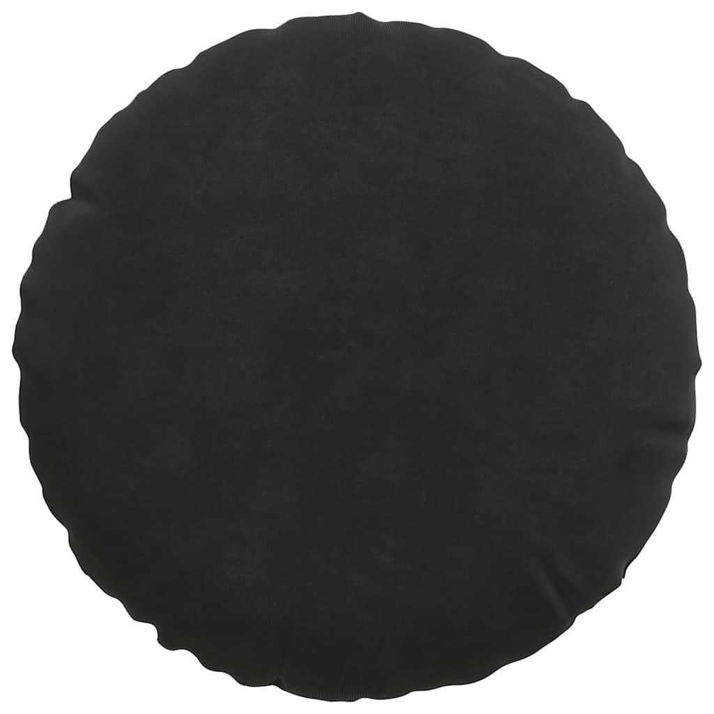 Jastučići za sjedenje 2 pcs Crna Ø30 x 13 cm Baršun