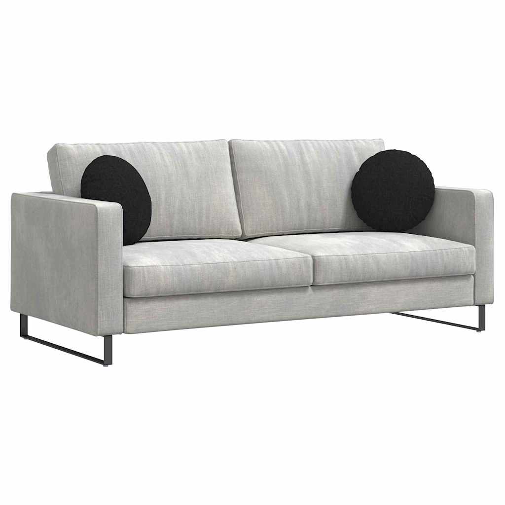 Jastučići za sjedenje 2 pcs Crna Ø40 x 13 cm tkanina
