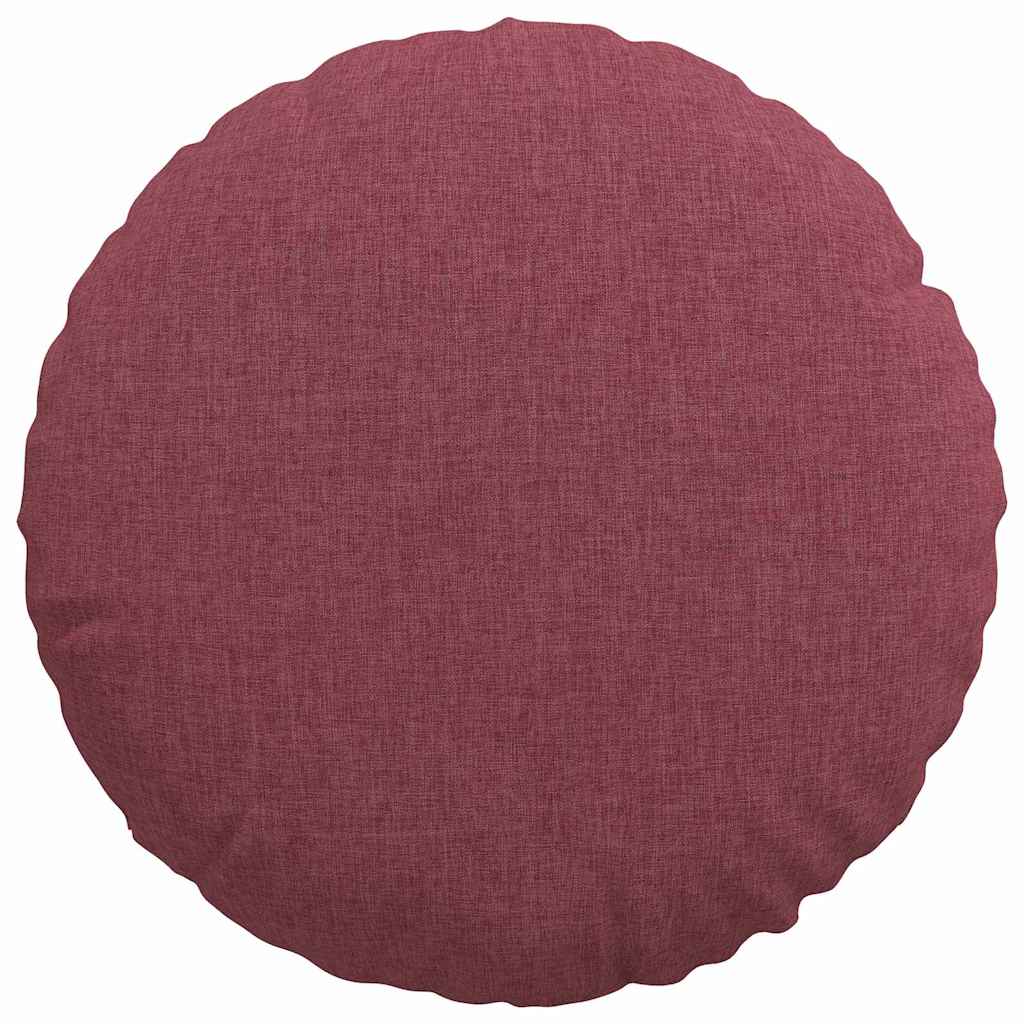 Jastučići za sjedenje 2 pcs Vinska crvena Ø40 x 13 cm tkanina