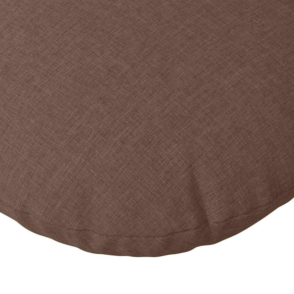 Jastučići za sjedenje 2 pcs Smeđa Ø40 x 13 cm tkanina