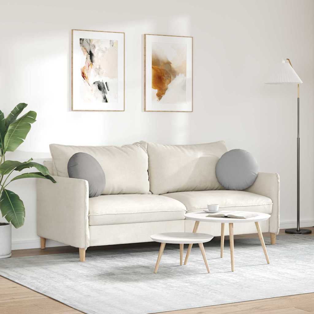 Jastučići za sjedenje 2 pcs Oblačnosiva Ø40 x 13 cm tkanina