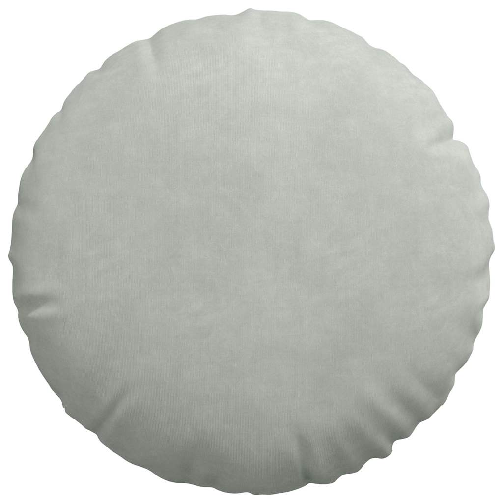 Jastučići za sjedenje 2 pcs Svijetlo siva Ø 40 x 13 cm Baršun