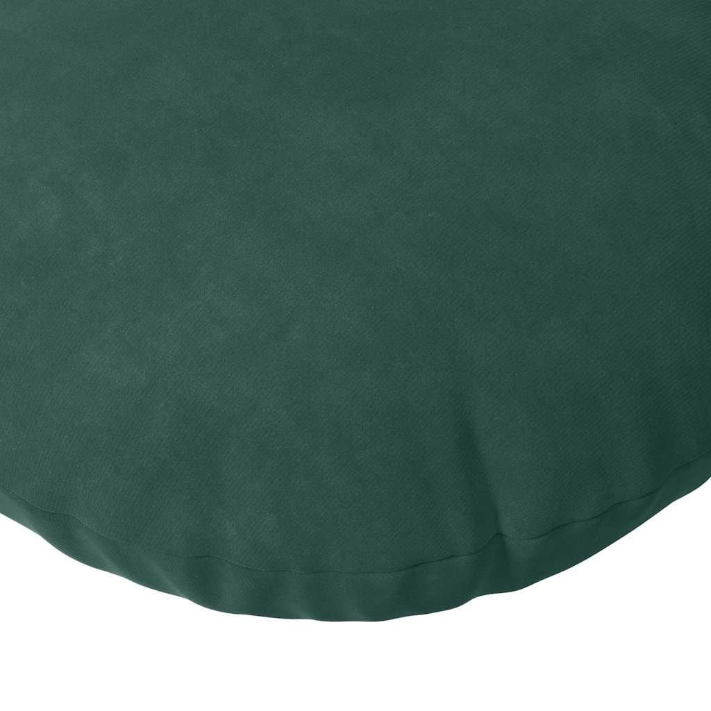 Jastučići za sjedenje 2 pcs Tamnozelena Ø 40 x 13 cm Baršun