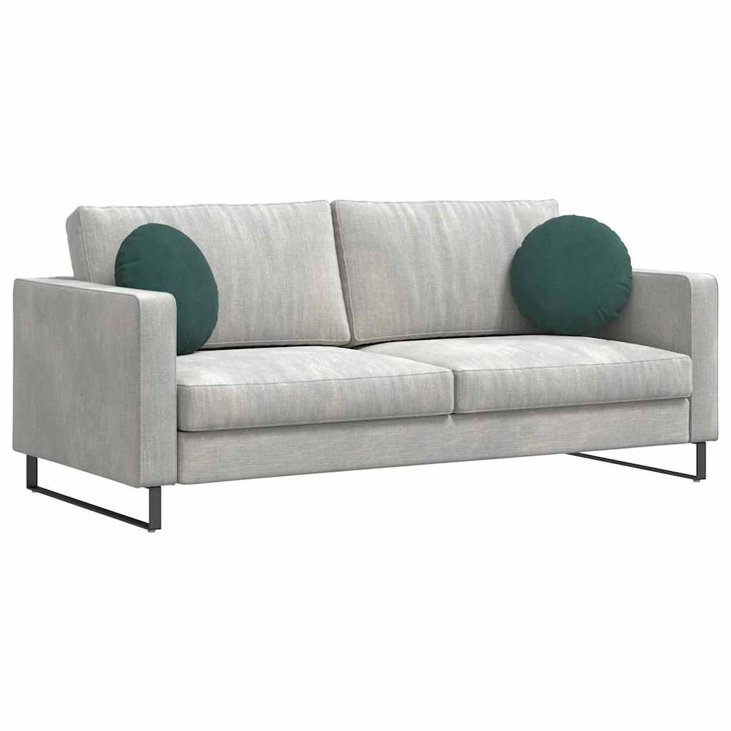 Jastučići za sjedenje 2 pcs Tamnozelena Ø 40 x 13 cm Baršun