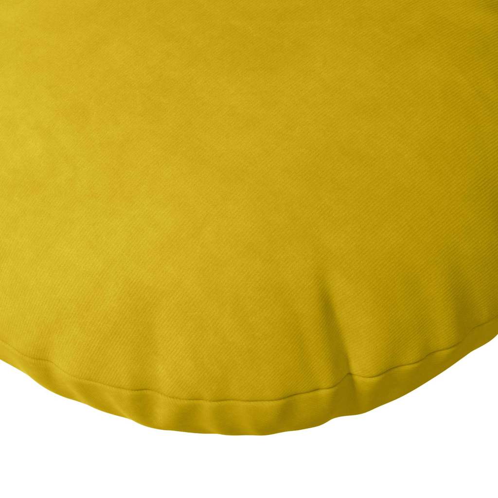Jastučići za sjedenje 2 pcs Žuta Ø 40 x 13 cm Baršun