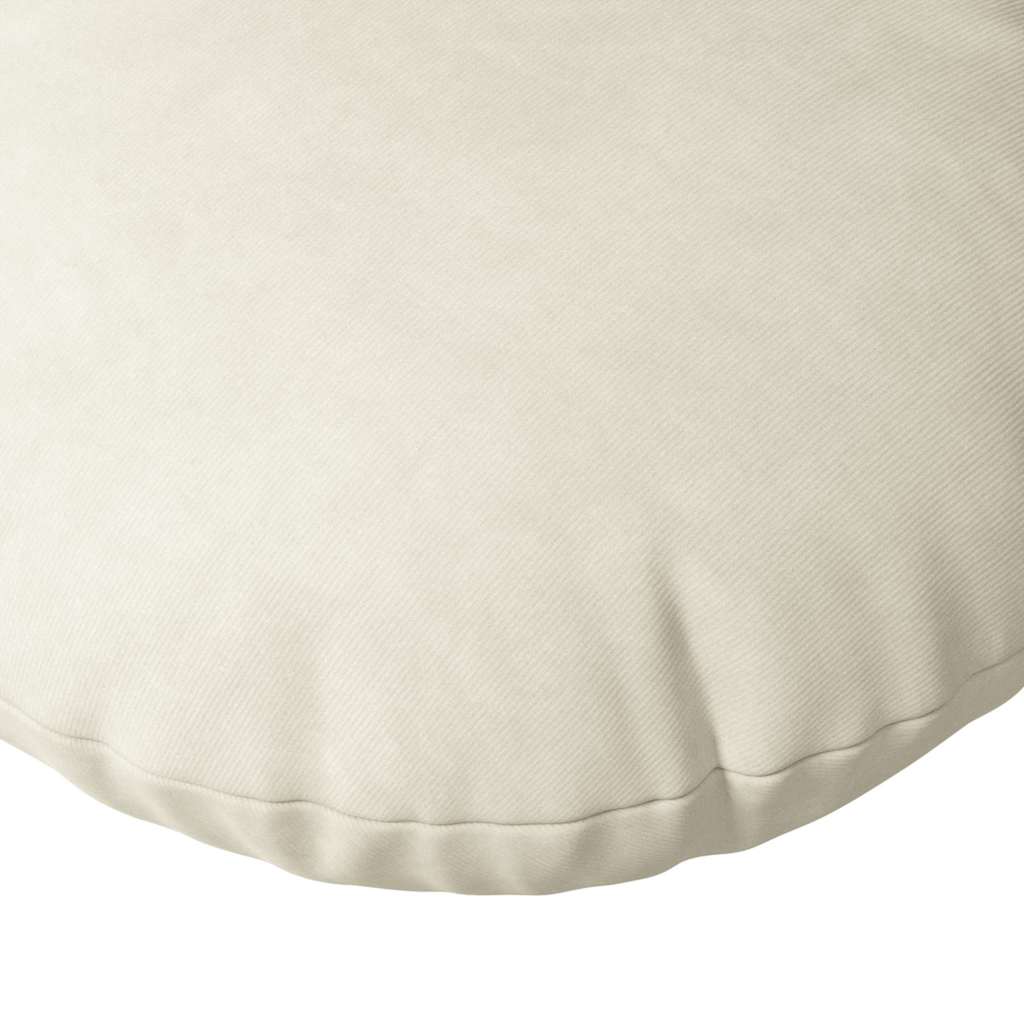 Jastučići za sjedenje 2 pcs Krema Ø 40 x 13 cm Baršun